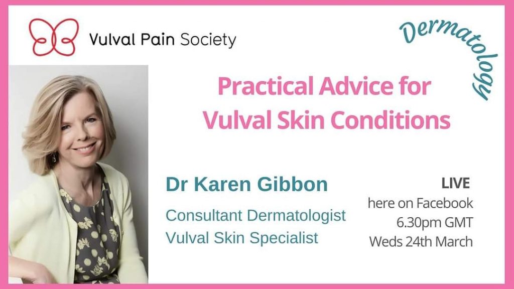 Watch Dr Gibbon's video on vulval skin conditions on YouTube