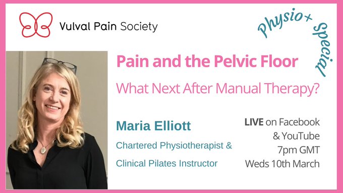 Watch Maria Elliott's presentation on physiotherapy, pain and the pelvic floor on YouTube